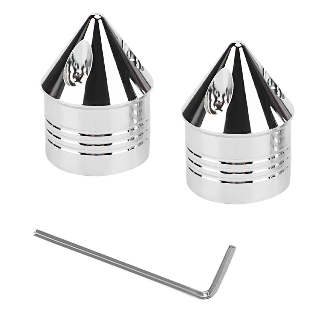 Motorcycle Cover Thin Axle Chrome Cut Nut Black Replacement Accessoryelectroplate