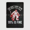 Hockey Goalie Metal Sign Pub Living Room Printing Plaques Tin Sign Poster