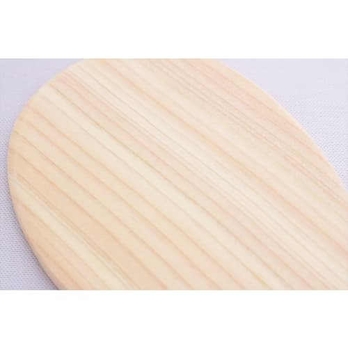Ichihara Woodworks Wooden Rice Paddle, "Kifujin" (Wood Lady), Commercial Use, Hinoki (Cypress), 35cm