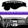 Car Inner Auto Dashboard Cover Dashmat Carpet Dash Mat Cushion Cape 2 Layers For Honda Odyssey 2009 2010 2011 2012 2013 2014
