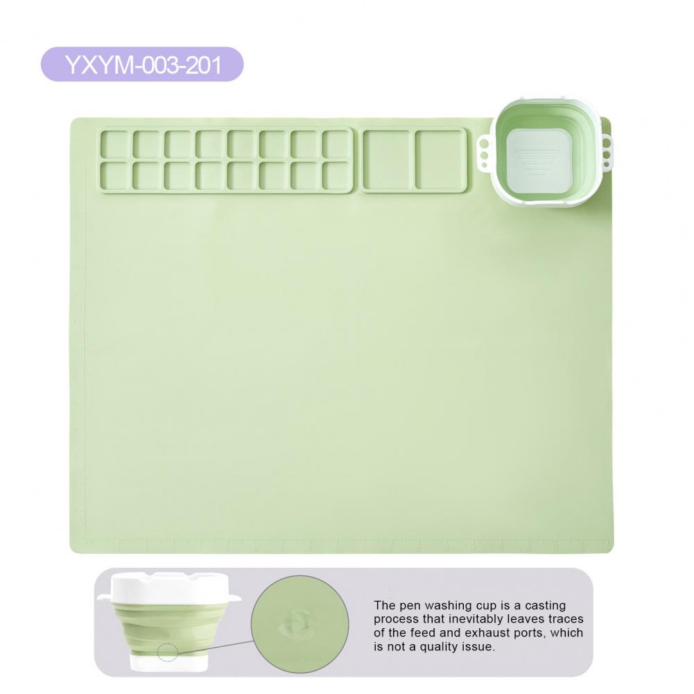 Silicone Artist Mat Collapsible Cup Craft Mat Collapsible Cup Silicone Craft Mat for Diy Projects Painting Non-stick Surface