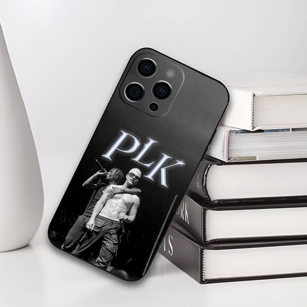 PLK French Rapper Phone Case For IPhone 17,16,15,14,13,12,11,Plus,Pro,Max,Plus,XS,soft Case Black Silicone