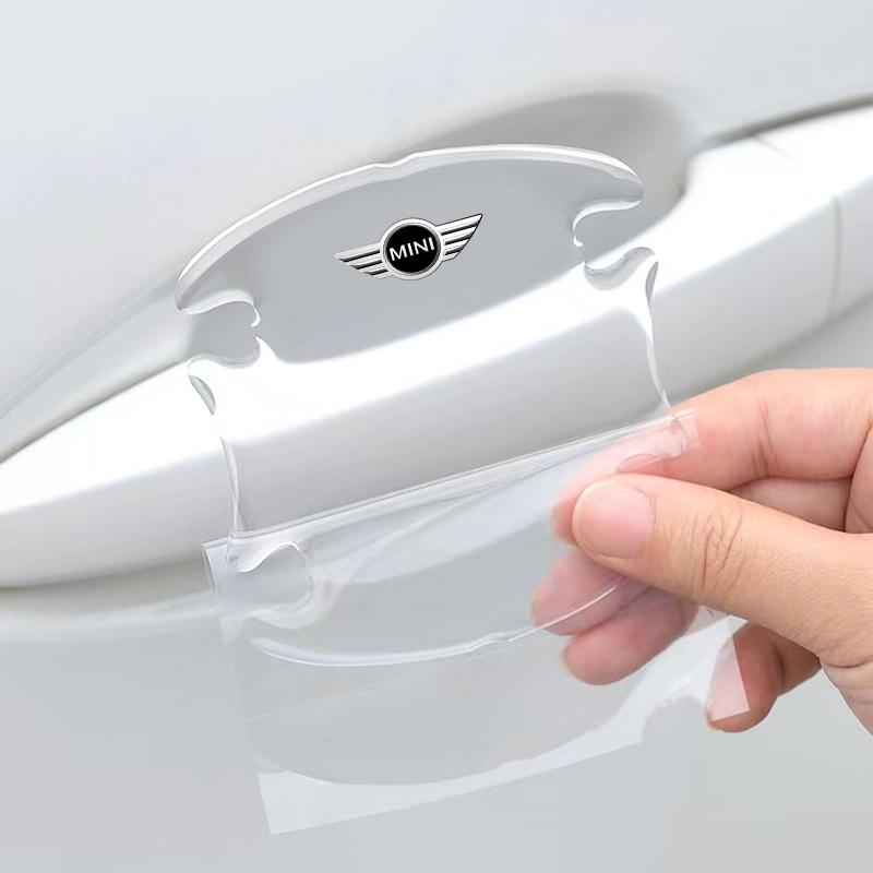 4PCS Transparent Car Door Anti-collision Protector Bumper Strip Sticker For BMW Mini Cooper F54 F55 F56 R56 R60 SONE Roadster Clubman Coupe