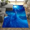Elsa's Magical Ice Garden Area Rug Design for Game Room Foyer Living Rooms Kitchen Antislip Carpet Office home decor Wedding Party Gift