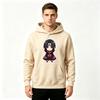 Men's Printed Pullover Hoodie, Anime Chibi Uchiha Itachi Pattern Casual Hooded Sweatshirt for Daily Wear