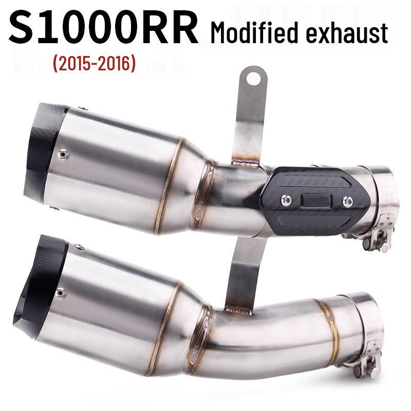 Stainless Steel Exhaust System for 2015-2016 S1000RR Locomotives - Integrated Mid and Tail Sections