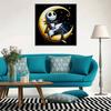 5D DIY Diamond Painting Decorative Skeleton on The Moon Full Round Drill Scenery Diamond Embroidery Cross Stitch Kits Home Decor Gift