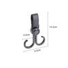 Double Hook Load-bearing Sturdy and Durable 360 Degree Rotating Adjustable Hook and Loop Fasteners Baby Stroller Accessories