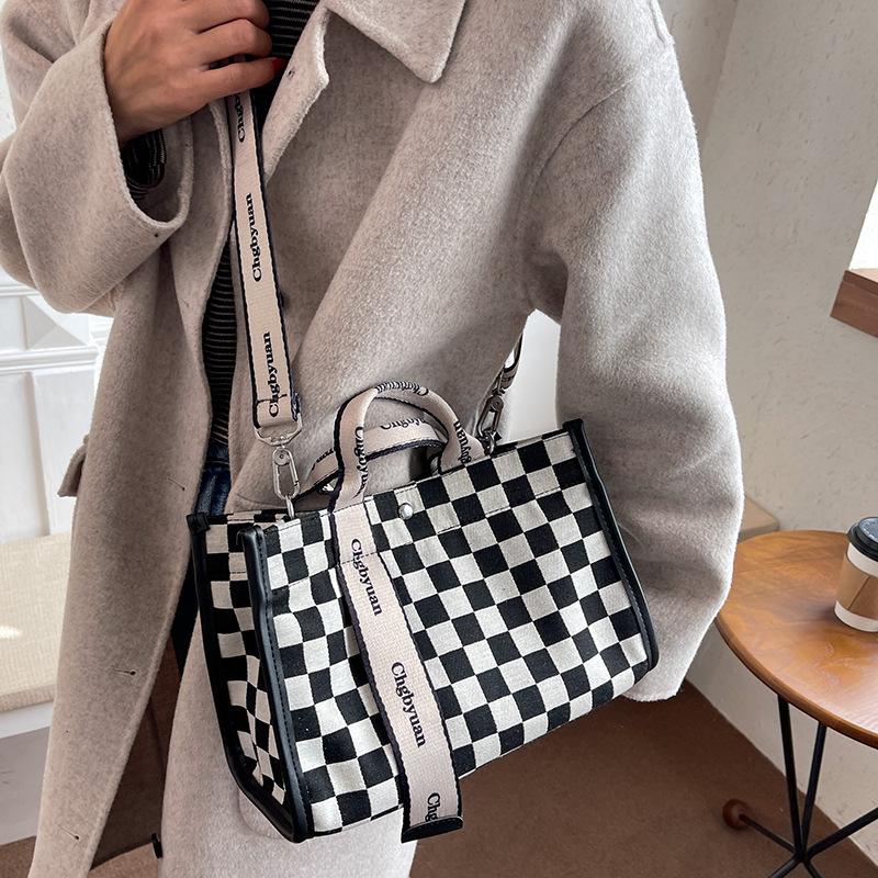 Canvas Tasche Hand Tragetasche Damen Ein Schulter Umhängetasche