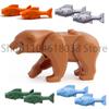 City Animal Zoo Farm MOC Building Block Pig Chicken Sheep Crocodiles Panda Dolphin Elephant Gorilla Fruit Eagle Bricks Toys A31