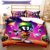 3pcs Marvin the Martian pattern bedding set duvet cover set includes duvet cover &pillowcases, perfect all season bedroom decoration & gift