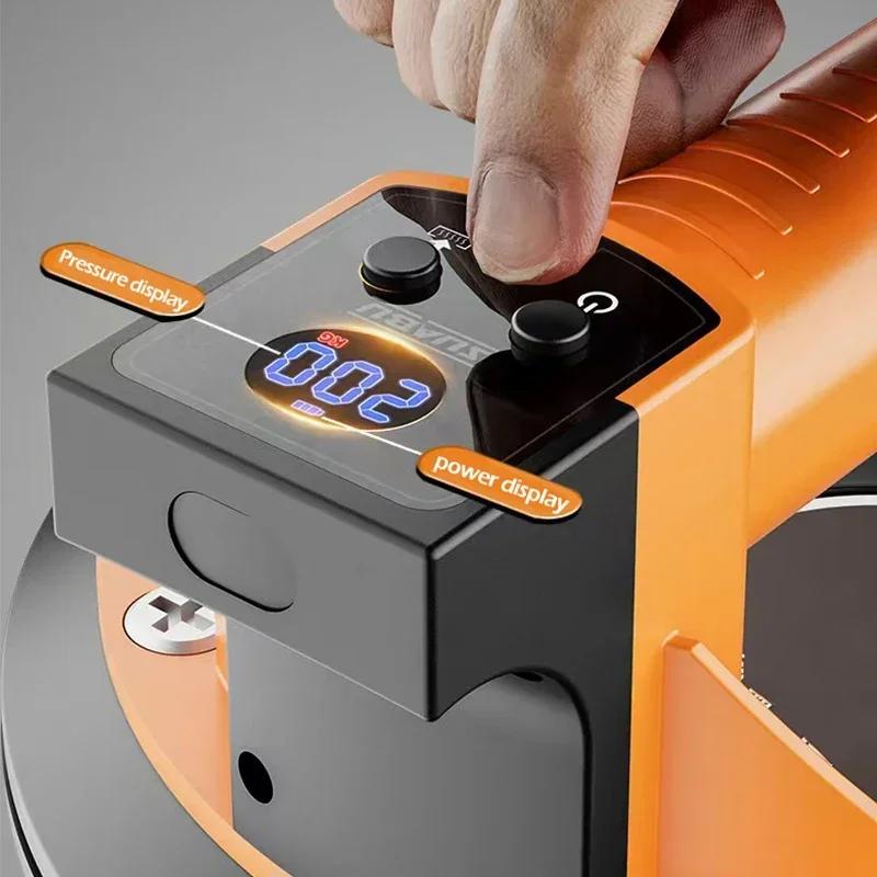 LED Intelligent Display 8inch Electric Vacuum Suction Cup 200KG Load Vacuum Air Pump Granite Tile Glass Manual Lifter Tools