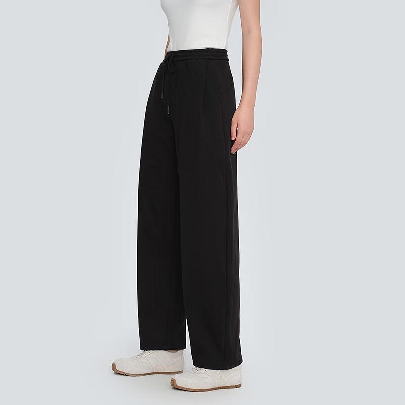 Ledian Women's Thickened Knit Wide-Leg Casual Pants