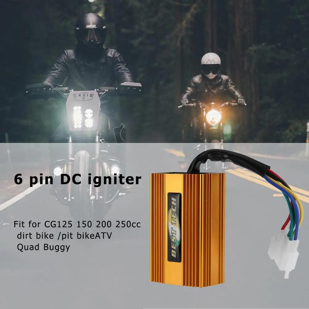 Yüksek Performanslı Alüminyum 12V 6Pin Yarış DC CDI CG125 150 200 250cc Kir Bisikleti/Pit Bike ATV Quad Buggy Araba Parçaları