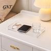 Modern Tray for Bathroom Counter Clear Acrylic Decorative Tray, Rectangular Vanity Space Accessory Saving Jewelry And Perfume Organizer Countertop