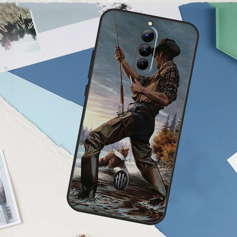 Fish Fishing Fisherman For Nubia Red Magic 10 9 8 Pro Plus 6 7 Pro 6S 7S 5G 6R RedMagic 8S 9S Pro Plus Phone Case