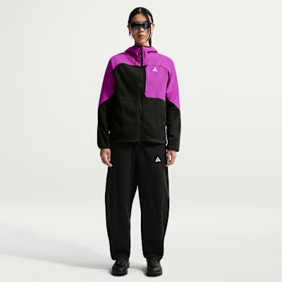 Unisex Nike ACG Jackets Men's Bright Purple/Black/Safe Orange/Mountain White Hooded Moderate Other