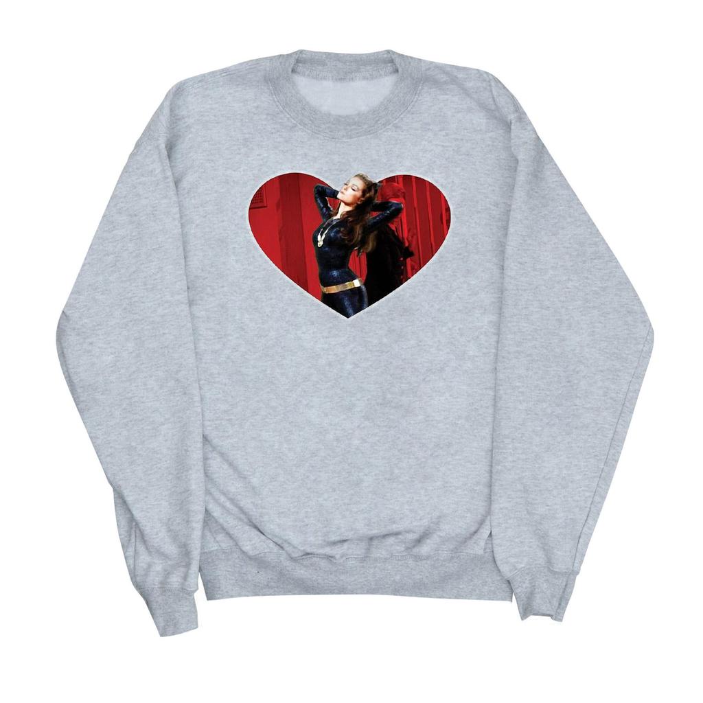 DC Comics Womens/Ladies Batman TV Series Catwoman Heart Sweatshirt