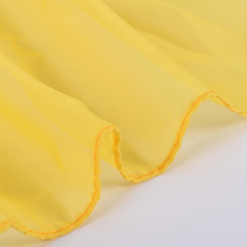 Women 65x65CM Fashion Casual Monochrome Handkerchief Lightweight And Soft Chiffon Scarf Party Gift