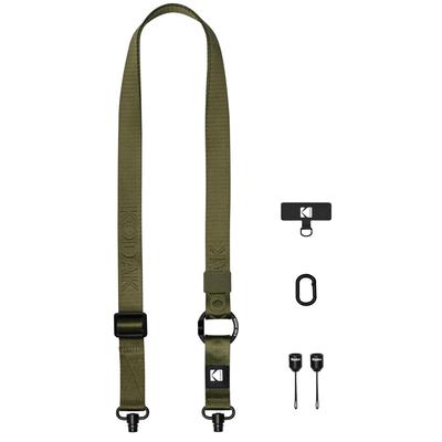Camera Strap Quick Lightweight and Durable Metal Easy To Adjustable Suitable for DSLR Compact Unisex [KODAK] Multi-Purpose (Olive) - Release, Swivel,