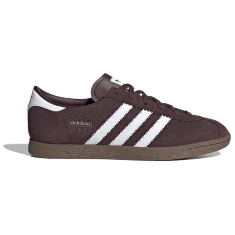 Adidas Stadt Velvet Brown Unisex Sneakers Shadow-Brown Cloud-White Gum JR9553