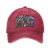 FNF Bad Time Trio Friday Night Funkin Game Washed Denim Cap Casual Baseball Caps Adjustable Hat Summer Unisex Baseball Hats