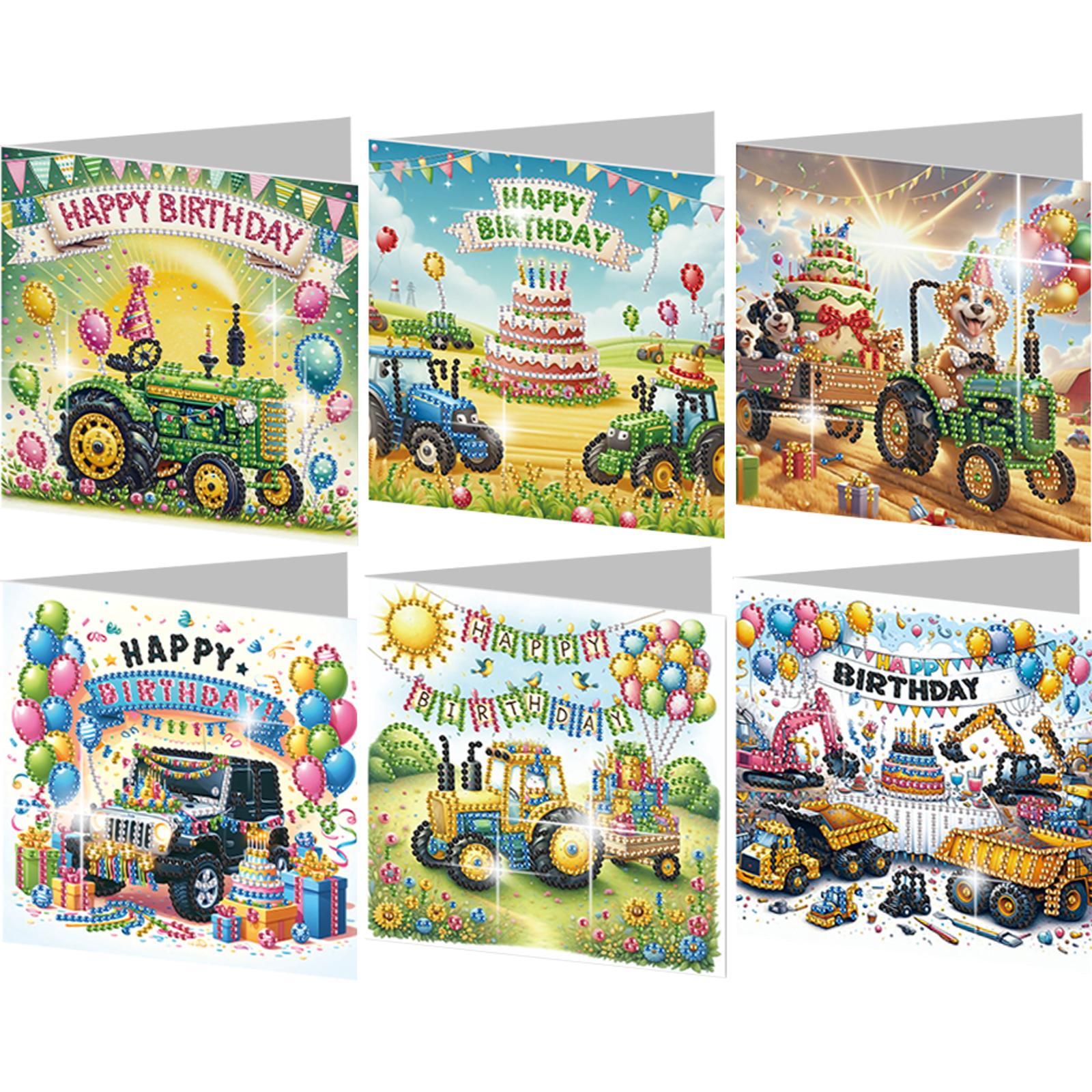 

Набор из 6 штук DIY Алмазная живопись поздравительных открыток Дизайны животных Стразы Алмазная мозаика Открытки Поздравительные открытки и подарки