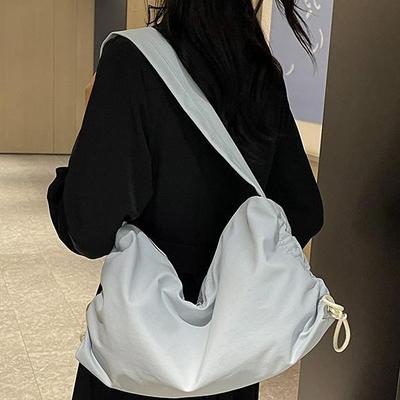 Dames 2025 Grote Capaciteit Trekkoord Knoedel Crossbody Tas - Modieuze Luie Stijl Enkele Schouder Onderarm Tas