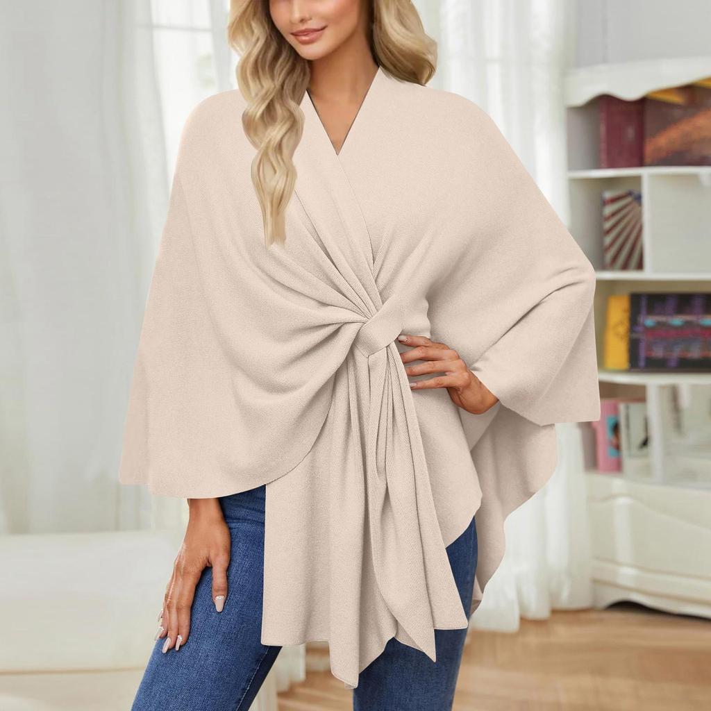 Women's Elegant Shawl Wraps Soft Open Front Sweater For Spring Fall Winter