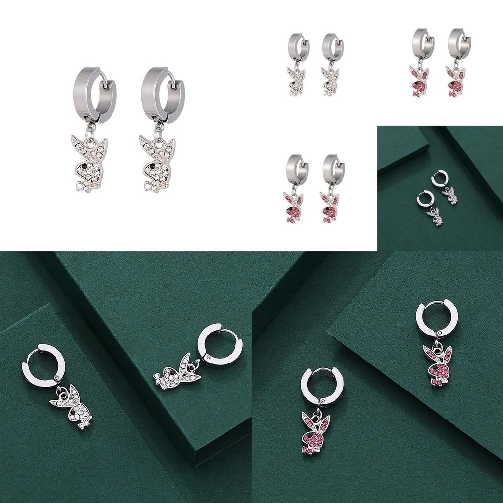 Stylish Creative Alloy Rabbit Earrings Women's Personalized Geometric Design