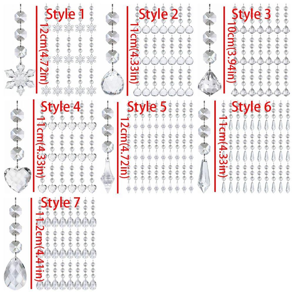 30Pcs Clear Acrylic Christmas Snowflake Ornaments Christmas Tree Charms  Christmas Tree Decor