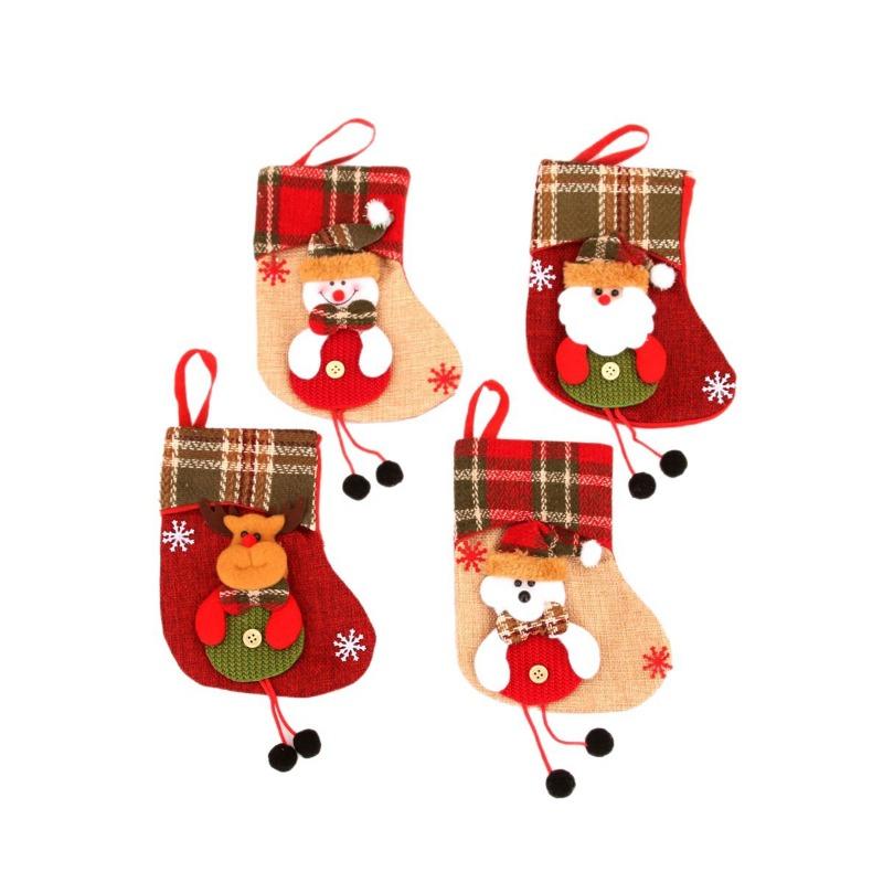 Christmas Decorations, Christmas Sock Hangers, Christmas Sock Gift Bag Hangers, Gift Bag Sock Hangers