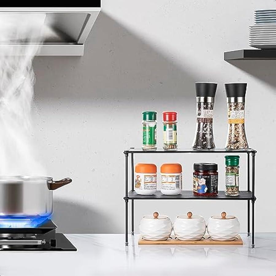 

2 шт. Органайзер для полок кухонного шкафа для шкафа, расширяемый и штабелируемый органайзер для столешницы, полка для хранения для ванной комнаты United States