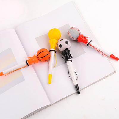 Creative Ballpoint Pen Basketbal Fotbal Tenis Volejbal Tvar Dekomprese Bounce Popup Neutrální Pen Studentské psací potřeby