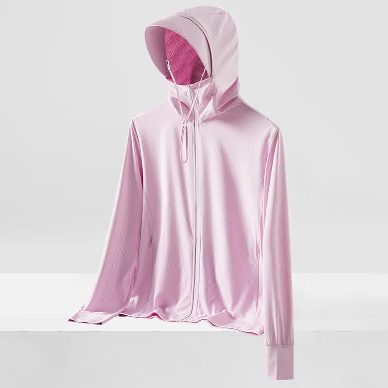 Tri-polar UPF50+ Summer Ice Silk Sun Protection Jacket