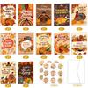 Thanksgiving Paper Turkey Envelope Greeting Cards Set Party Invitation Letter