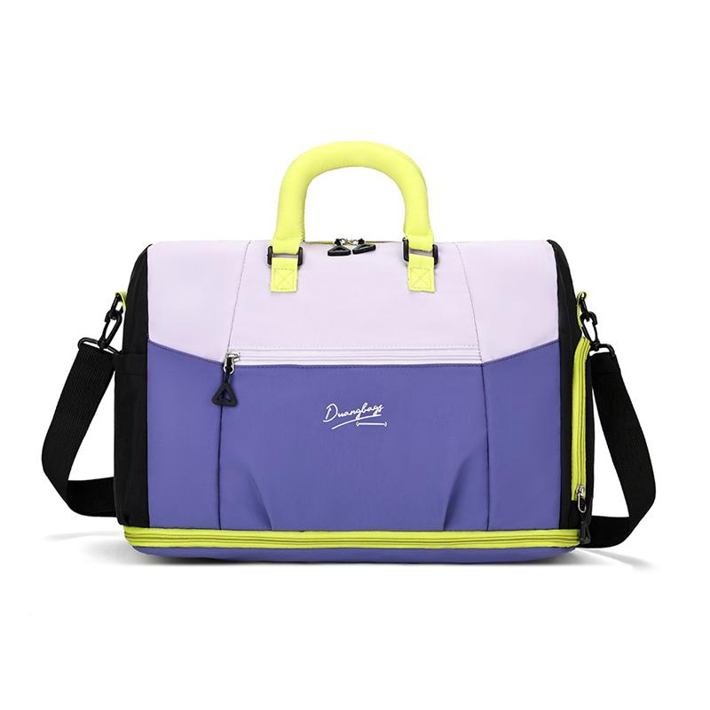 Contrast Color Travel Bag Women's Multi-Layer Storage Bag Crossbody Bag