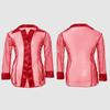 Sexy Women Long Sleeve See Through Sleepwear Sheer Mesh Button Front Babydoll Perspective Mini Dress Fashion