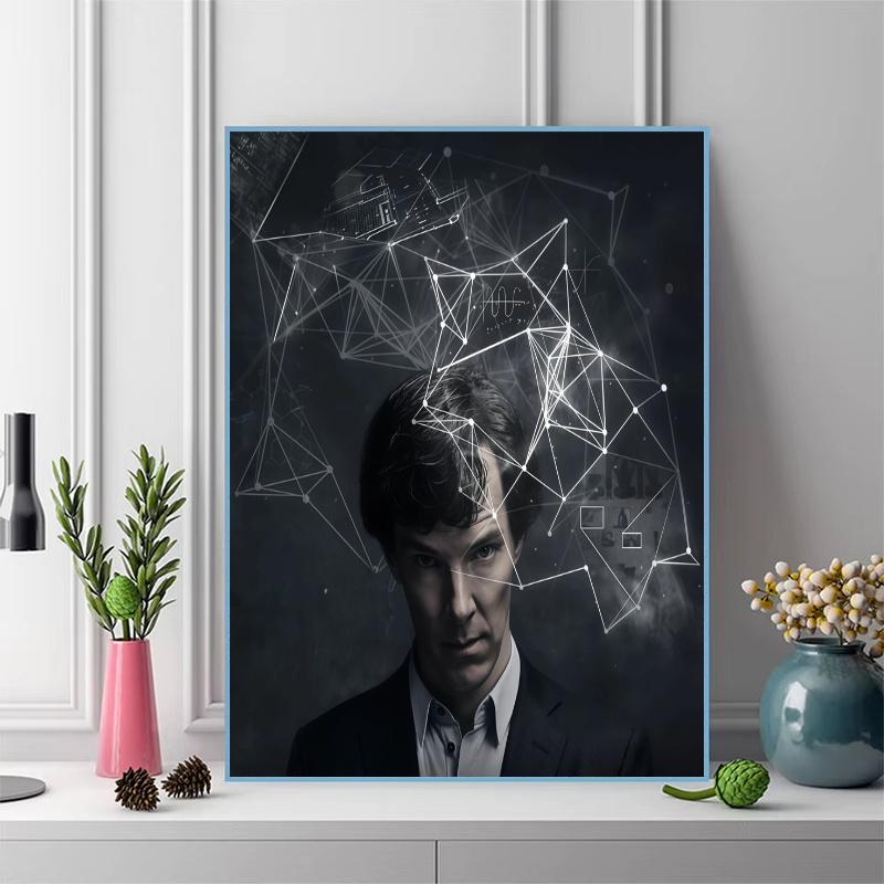 Sherlock 100% Round Full Drill 5D DIY Diamond Painting Embroidery Cross Stitch Rhinestone Décor
