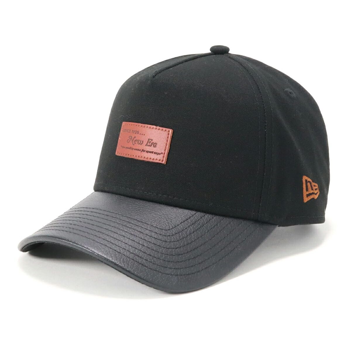 

newera Cap 9FORTY 14125292 N138AF117 Черный БЕСПЛАТНАЯ кожаная нашивка ONSPOTZ Изготовленная на заказ кепка Snapback Q4TY Сезонная координация Популярный размер Наклейка Размер