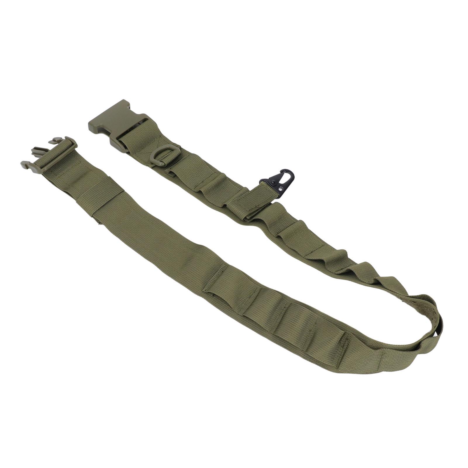 Security Work Belt Nylon Lightweight Security Duty Belt with Adjustable Buckle for Outdoor Patrolling OD Green