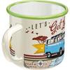 Coffee Mug - Vw Volkswagen - T1 Bulli - Metal - Vintage - Dishwasher Safe