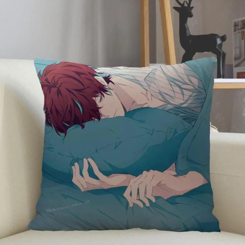 Hypnosis Mic -Division Rap Battle Pillowcase Home Decoration 45x45cm Zipper Square Pillowcase Throw Pillow Cover Drop Shipping