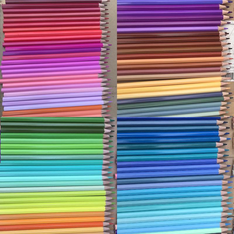 Refillable Oil-Based Colored Pencils - 72 Colors, Includes Black, White, Skin Tones - Perfect for Kindergarten and Training Classes.