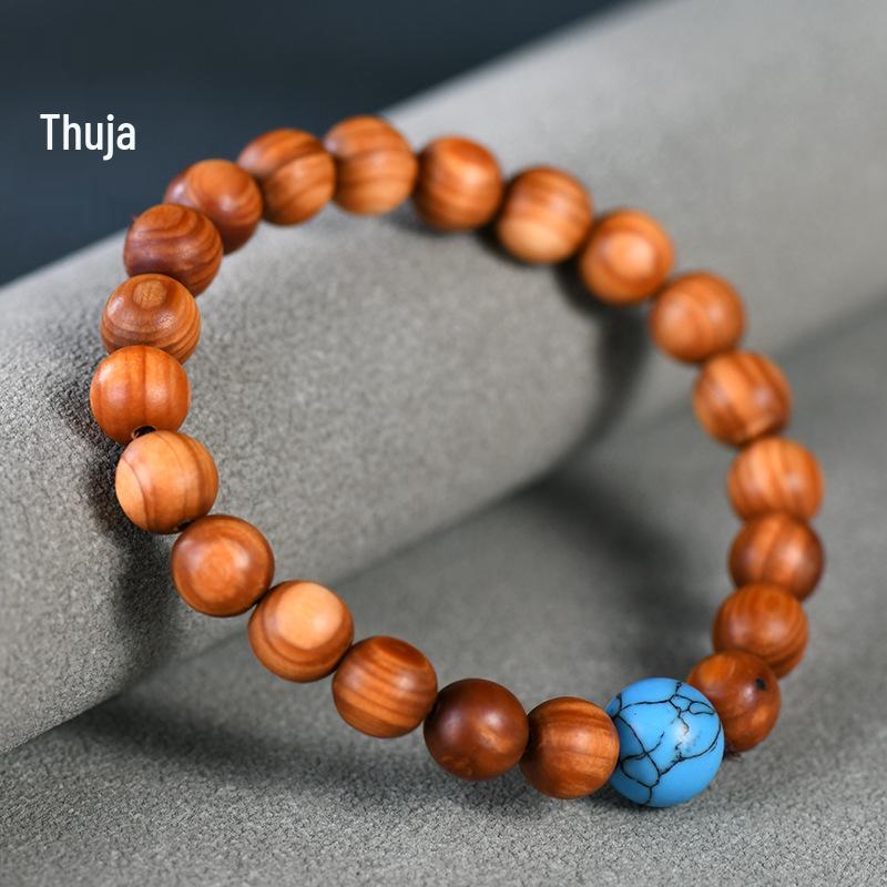 Cliff Cypress Turquoise Beaded Bracelet - DIY Jewelry, Student Style, Buddhist Beads.