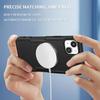For iPhone 15 Plus Magnetic Phone Case PC+TPU Shock Absorbing Cover Compatible with Magsafe