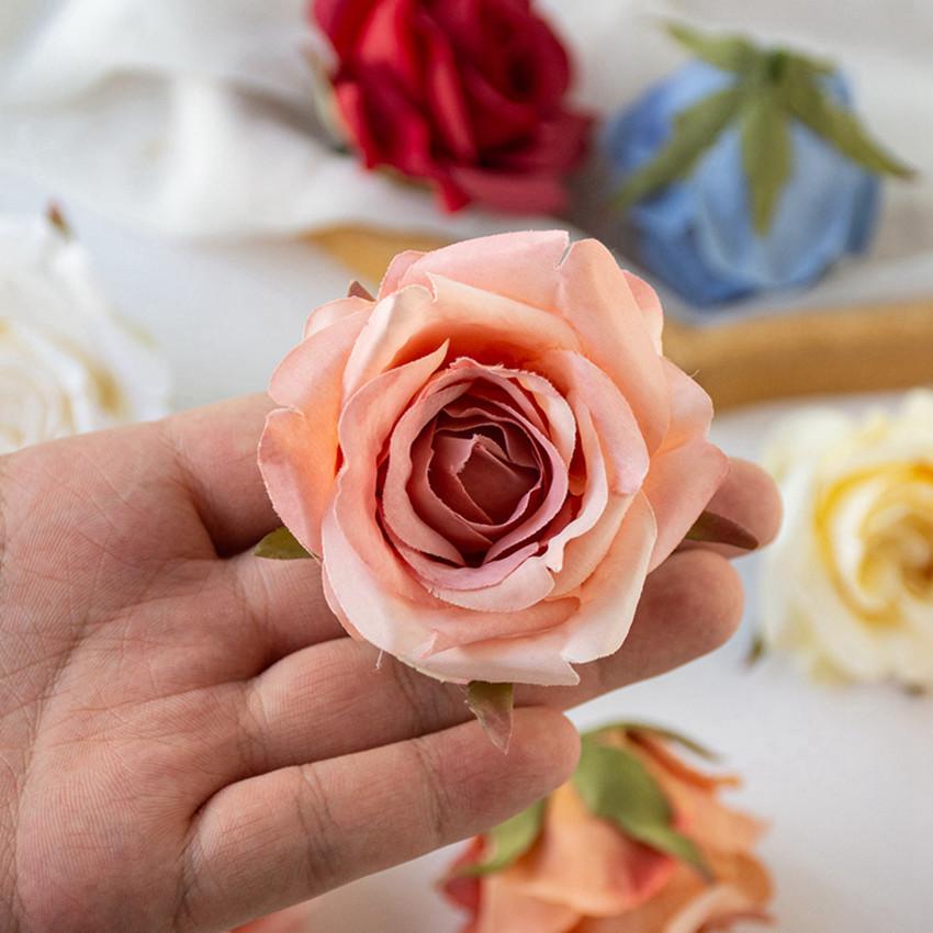 Artificial Flowers Silk Rose Wedding Bridal Bouquet Home Room Table Yard Outdoor Garden Festival Wreath Wall DIY Gifts Candy Box
