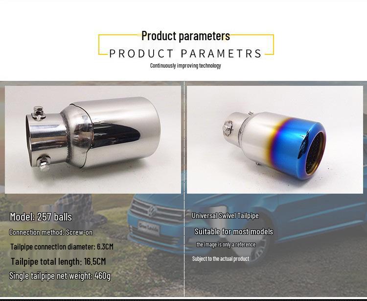 Adjustable Car Exhaust Tailpipe for Reiz Vezel, Haval Big Dog, Kia K3, and Cruze 1.5