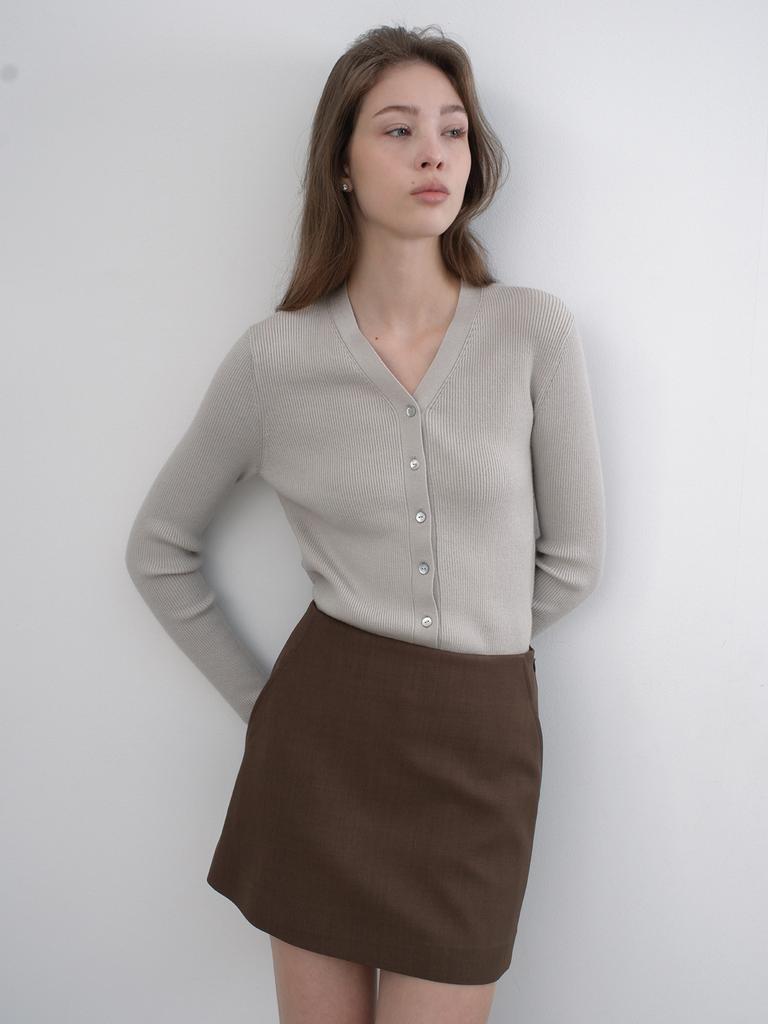 Antome Aren Skirt Pants (Brown)