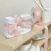 Translucent Chiffon Ribbons 2.5cm Width Hair Clip Ribbons New Festival Gift Box Packing Ribbons